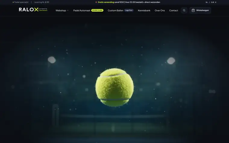 Scherm van RALOX Sports